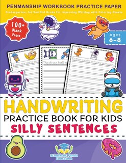 Couverture_Handwriting Practice Book for Kids Silly Sentences