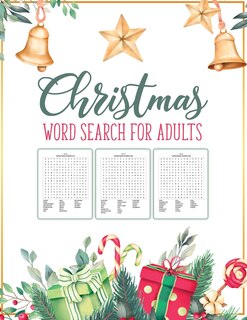 Front cover_Christmas Word Search For Adults