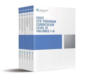 Front cover_2023 Cfa Program Curriculum Level Iii Box Set