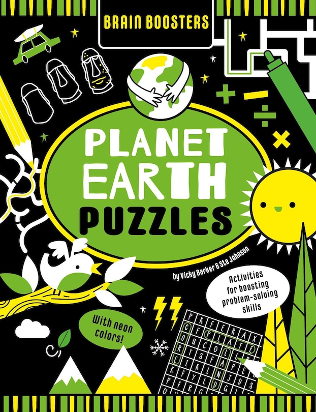 Couverture_Brain Boosters Planet Earth Puzzles (with Neon Colors)