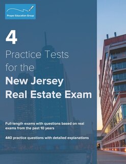 Front cover_4 Practice Tests for the New Jersey Real Estate Exam