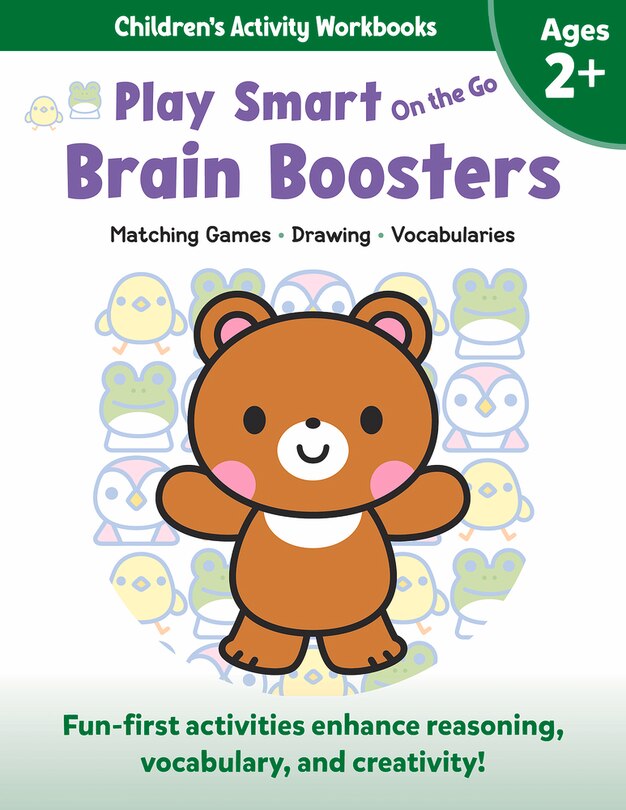 Play Smart On The Go Brain Boosters Ages 2+: Matching Games, Drawing, Vocabularies