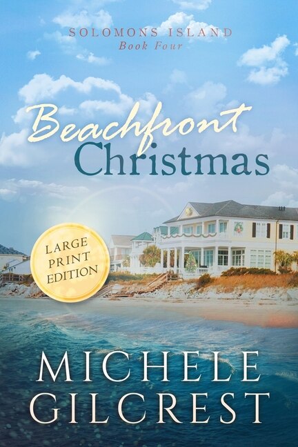 Front cover_Beachfront Christmas Large Print (Solomons Island Book 4)