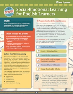 Couverture_Tesol Zip Guide: Social-emotional Learning For English Learners