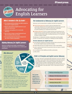 Front cover_Tesol Zip Guide: Advocating For English Learners
