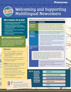 Couverture_TESOL Zip Guide: Welcoming and Supporting Multilingual Newcomers