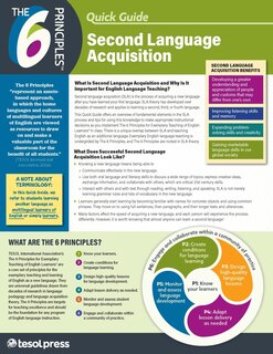 Front cover_The 6 Principles Quick Guide for Second Language Acquisition (Pack of 10)