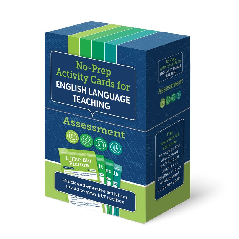 Couverture_No-Prep Activity Cards for English Language Teaching: Assessment
