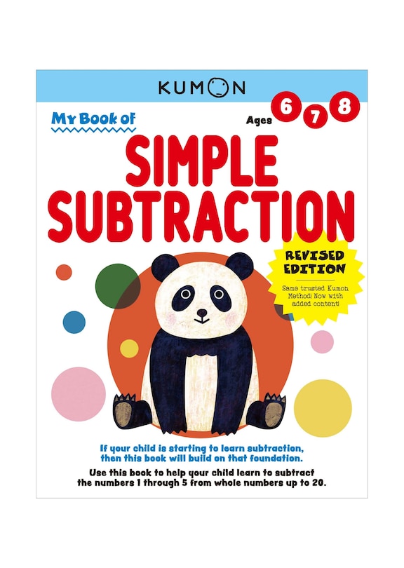 Couverture_Kumon My Book of Simple Subtraction