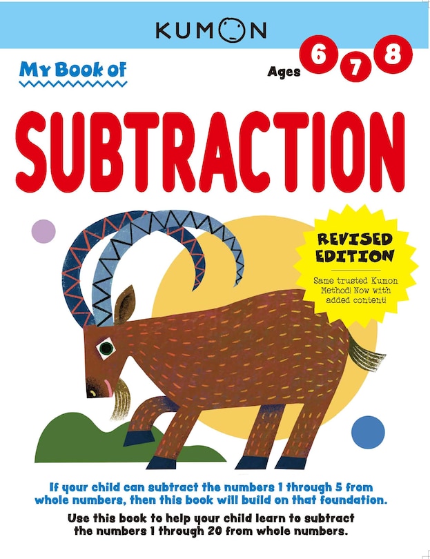 Couverture_Kumon My Book of Subtraction