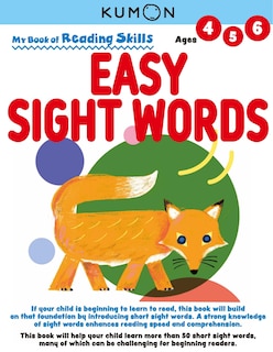 Front cover_Kumon My Bk of Reading Skills: Easy Sight Words