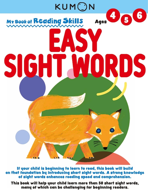 Front cover_Kumon My Bk of Reading Skills: Easy Sight Words