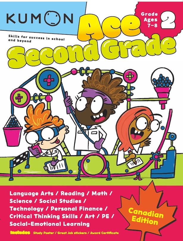 Front cover_Kumon Ace Second Grade Canada