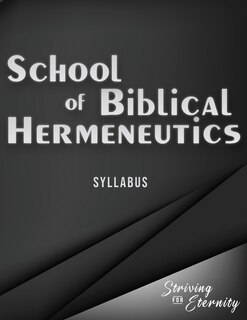 Couverture_School of Biblical Hermenutics