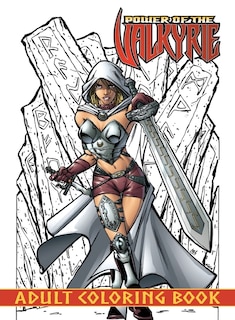 Front cover_Power Of The Valkyrie Adult Coloring Book
