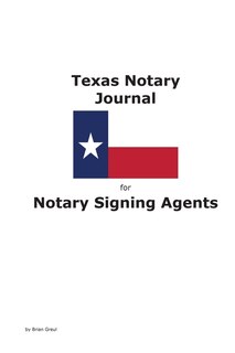 Front cover_Texas Notary Journal for Notary Signing Agents