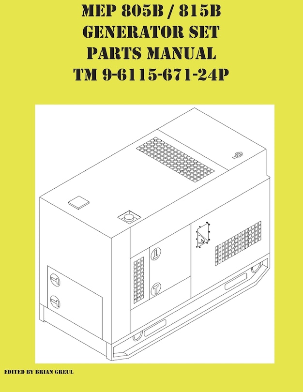Couverture_MEP 805B / 815B Generator Set Repair Parts Manual TM 9-6115-671-24P