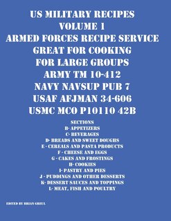 Front cover_US Military Recipes Volume 1 Armed Forces Recipe Service Great for Cooking for Large Groups