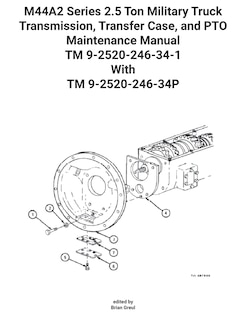 Couverture_M44A2 Series 2.5 Ton Military Truck Transmission, Transfer Case, and PTO Maintenance Manual TM 9-2520-246-34-1 With TM 9-2520-246-34P
