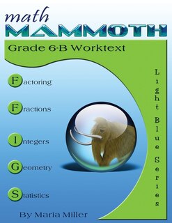 Front cover_Math Mammoth Grade 6-B Worktext