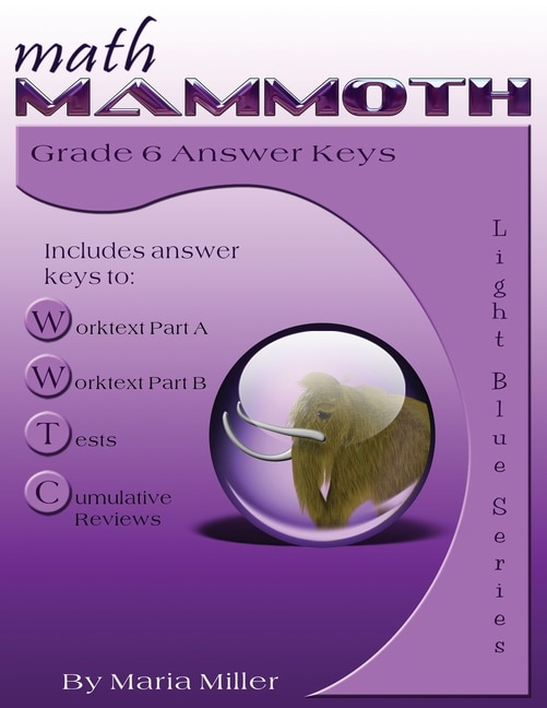 Front cover_Math Mammoth Grade 6 Answer Keys