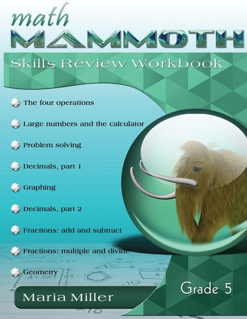 Front cover_Math Mammoth Grade 5 Skills Review Workbook