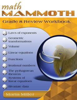 Front cover_Math Mammoth Grade 8 Review Workbook