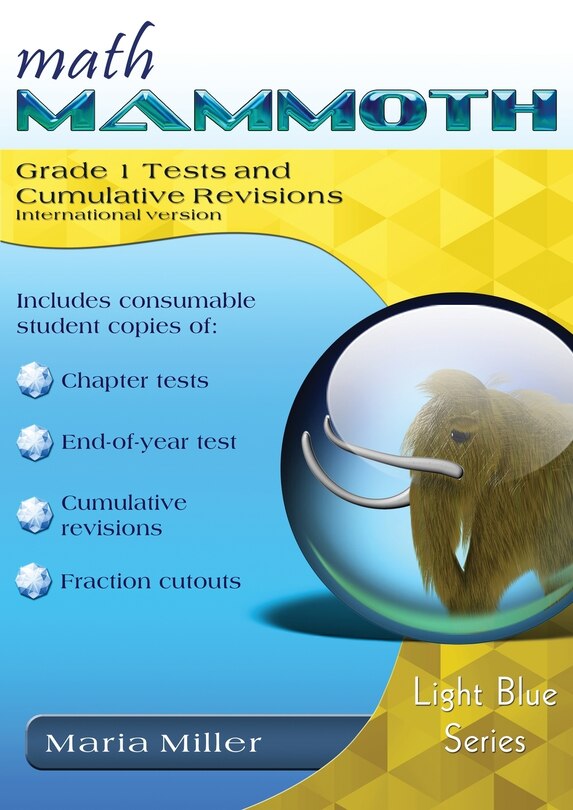 Couverture_Math Mammoth Grade 1 Tests and Cumulative Revisions, International Version