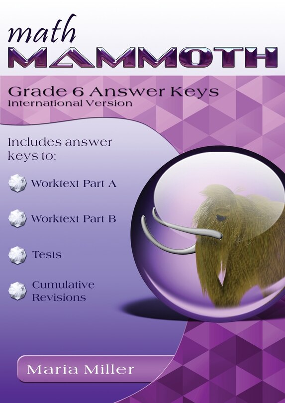 Front cover_Math Mammoth Grade 6 Answer Keys, International Version
