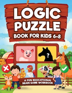 Front cover_Logic Puzzles for Kids Ages 6-8