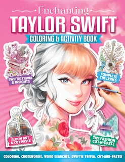 Front cover_Enchanting Taylor Swift Coloring and Activity Book