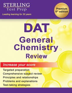 Front cover_Sterling Test Prep DAT General Chemistry Review