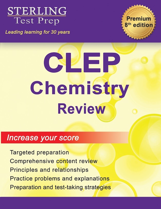Front cover_Sterling Test Prep CLEP Chemistry Review