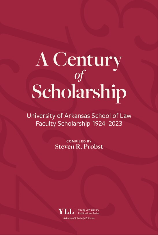 Front cover_A Century of Scholarship