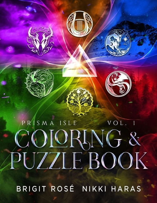 Front cover_Prisma Isle Coloring & Puzzle Book