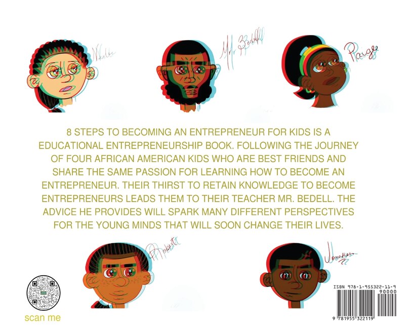 Front cover_8 Steps to Becoming an Entrepreneur for Kids NFT EDITION