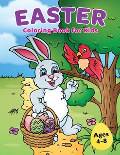 Front cover_Easter Coloring Book for Kids Ages 4-8