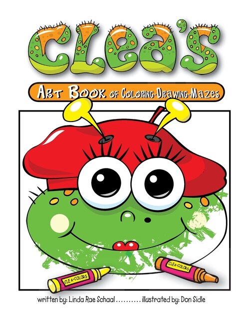 Couverture_Clea's Art Book of Coloring Drawing Mazes