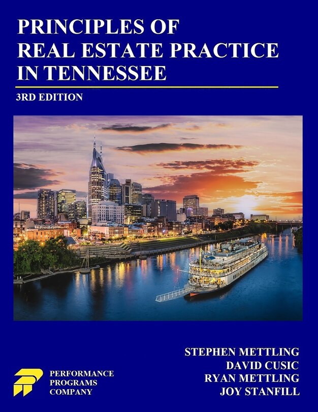 Couverture_Principles of Real Estate Practice in Tennessee