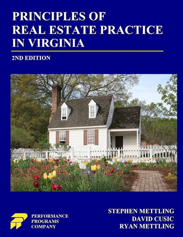 Front cover_Principles of Real Estate Practice in Virginia