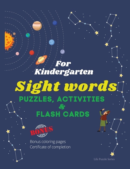 Front cover_Sight Words Puzzles, Activities & Flashcards