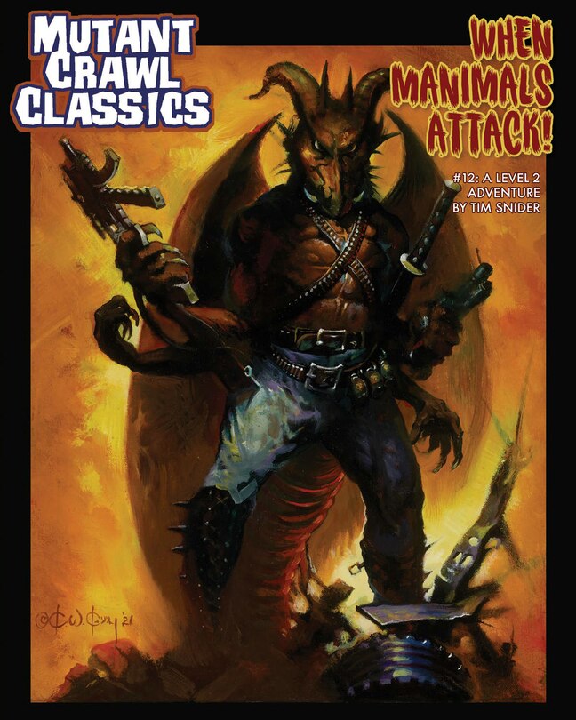 Front cover_Mutant Crawl Classics #12 - When Manimals Attack