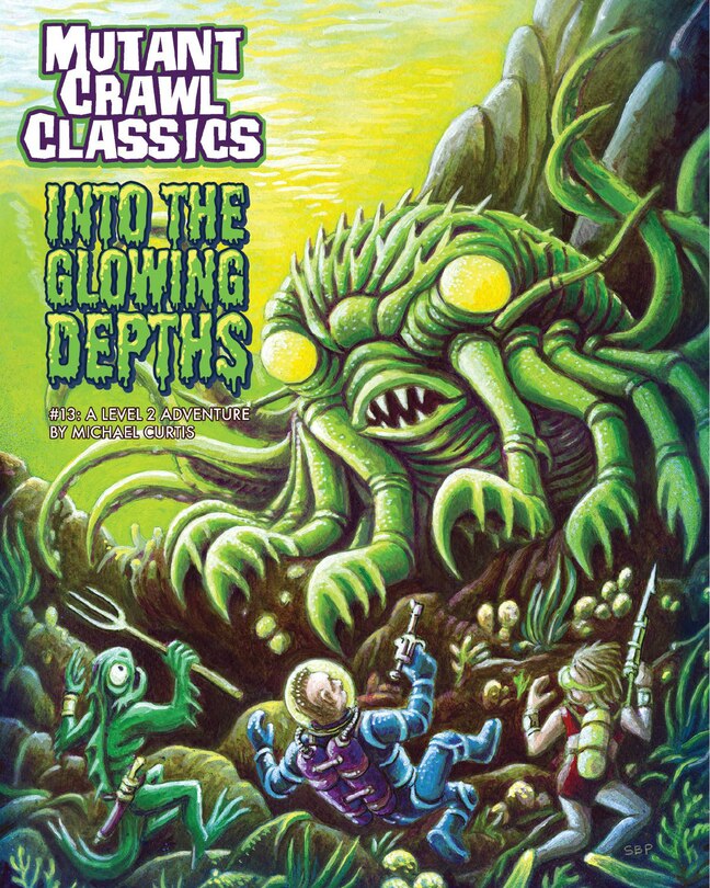 Front cover_Mutant Crawl Classics #13 - Into the Glowing Depths