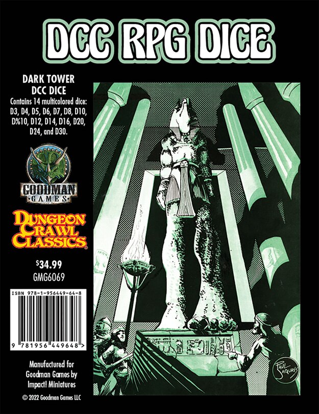 Front cover_DCC RPG Dice: Dark Tower DCC Dice