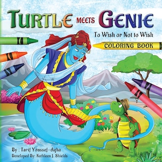 Front cover_Turtle Meets Genie, The Coloring Book
