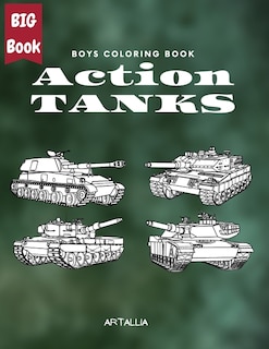 Front cover_Action Tanks Coloring Book