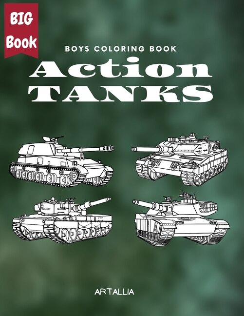 Front cover_Action Tanks Coloring Book