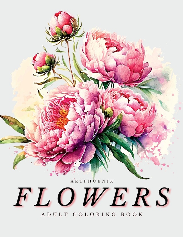 Couverture_Flowers Coloring Book - a Botanical Adventure for Nature Lovers and Art Enthusiasts
