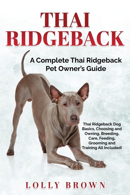 Front cover_Thai Ridgeback