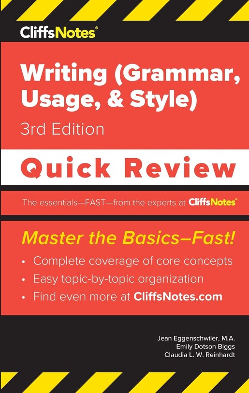 Front cover_CliffsNotes Writing (Grammar, Usage, and Style)